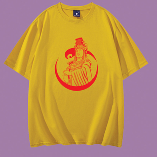 妈祖赐福纯棉T恤湄洲妈祖祭祖游神庙会庆典演出活动男女短袖印字