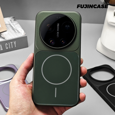 电镀合金鹦鹉绿适用小米17Ultra手机壳徕卡全包潮牌xiaomi17pm磁吸高级Magsafe无线充电米17p肤感撞色防摔壳