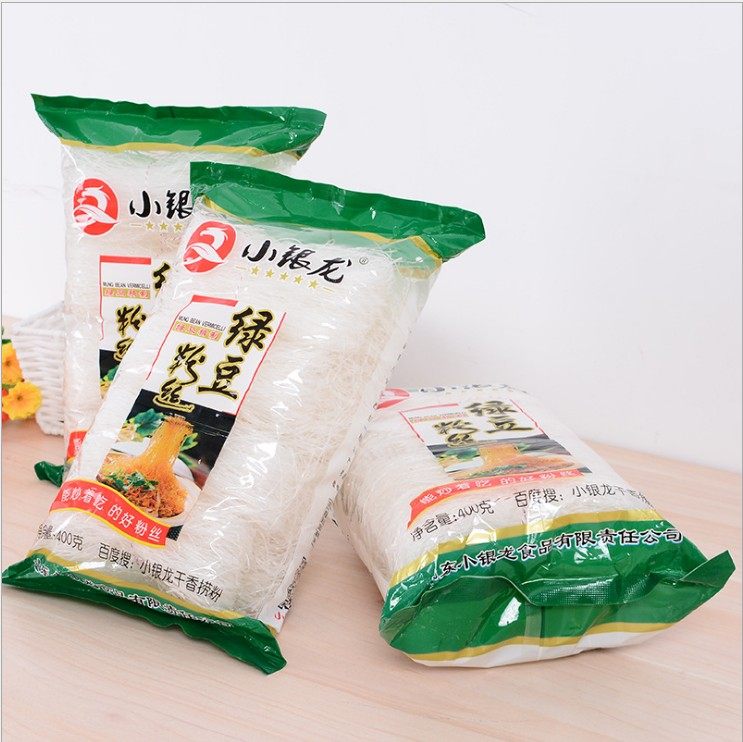 小银龙绿豆粉丝 400克x2袋炒菜不糊刷锅干烧干捞凉拌蟹黄蒜粉丝煲