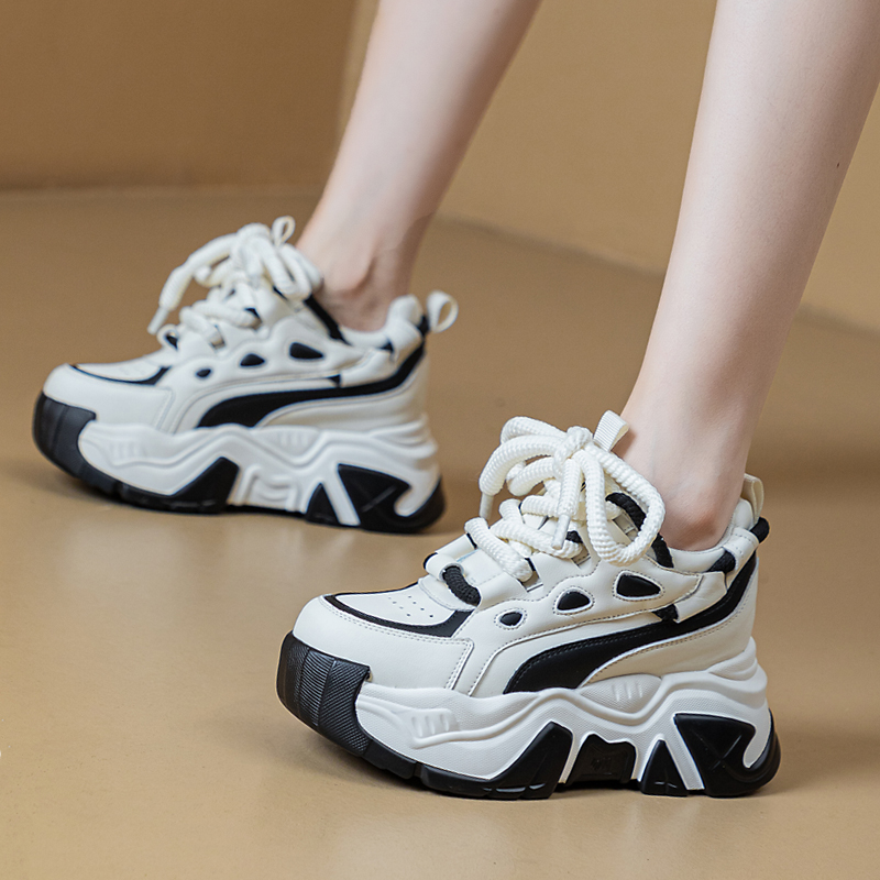 内增高爆款老爹鞋女厚底休闲棉鞋
