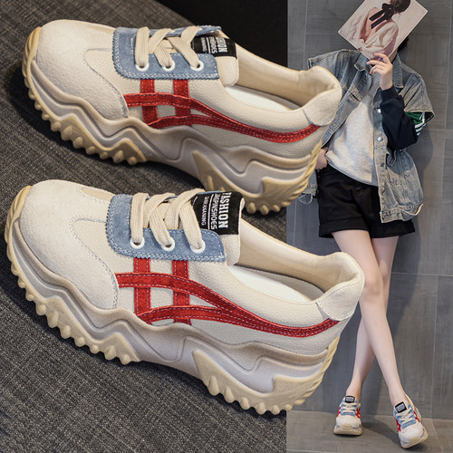 内增高老爹鞋松糕厚底休闲阿甘鞋