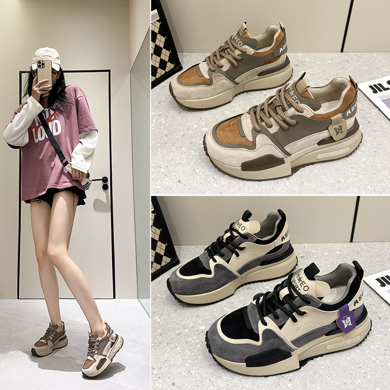 内增高老爹鞋厚底休闲阿甘单鞋