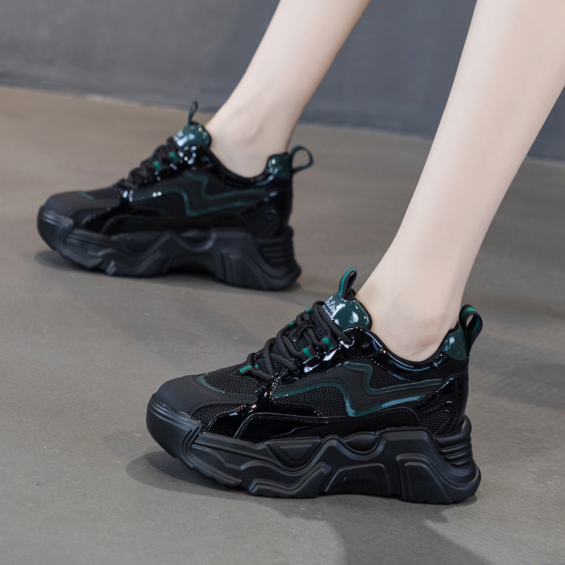 休闲内增高老爹鞋厚底单鞋小白鞋