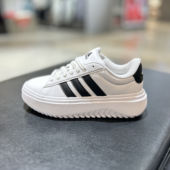 Adidas阿迪达斯女子增高厚底鞋 经典 小白鞋 正品 运动休闲板鞋 IE1092