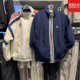 Adidas阿迪达斯三叶草男子双面穿外套25冬新款 保暖立领棉服KC0094
