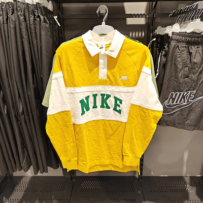 正品Nike/耐克男子polo衫运动休闲学院风翻领长袖T恤 FJ1175-747