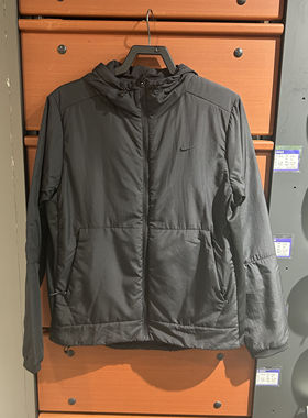 正品Nike/耐克男子经典保暖连帽宽松运动休闲棉服外套FB7545-010