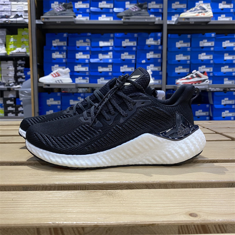 阿迪达斯alphaboost男女同款轻便透气缓震防滑运动跑步鞋ef1183