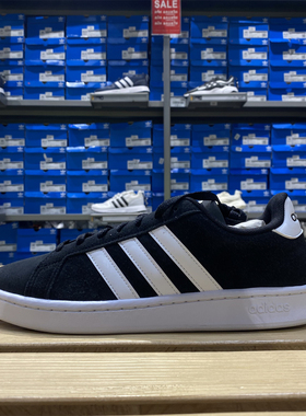 Adidas/阿迪达斯男子NEO低帮轻便系带耐磨运动鞋休闲鞋板鞋H04556