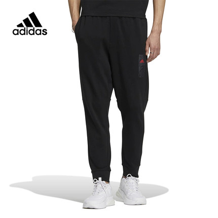 正品Adidas/阿迪达斯男子秋冬运动长裤保暖休闲收口卫裤 HZ3022