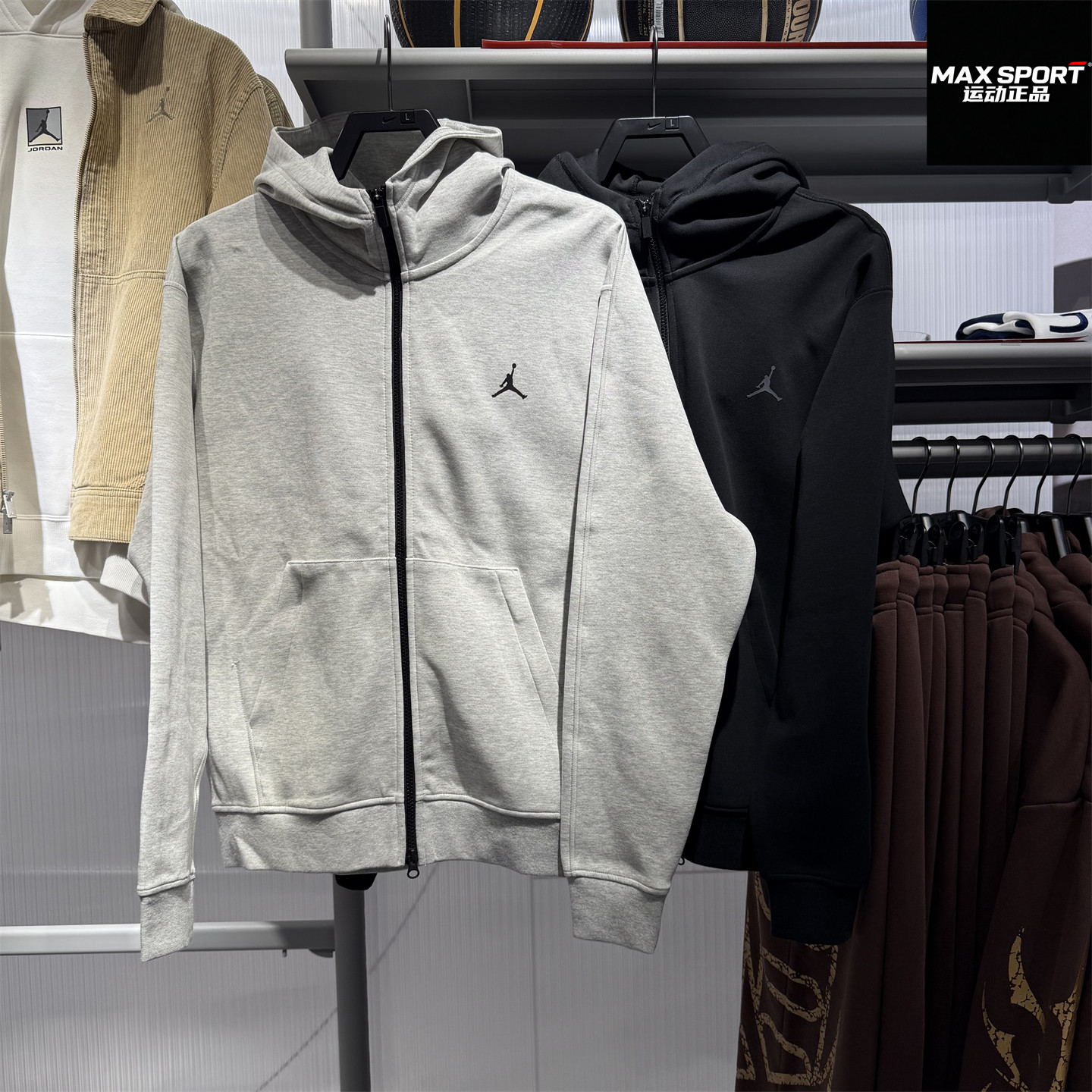 NIKE耐克男子外套JORDAN篮球运动休闲黑色上衣连帽夹克开衫FV8603,运动服/休闲服装,运动茄克/外套,淘宝优惠券,粉丝福利购,淘宝优惠卷