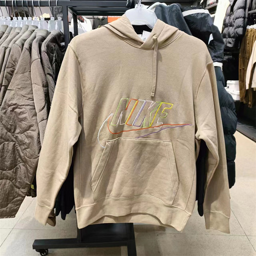 正品Nike/耐克加绒保暖运动卫衣男子连帽休闲套头衫 DX0542-247