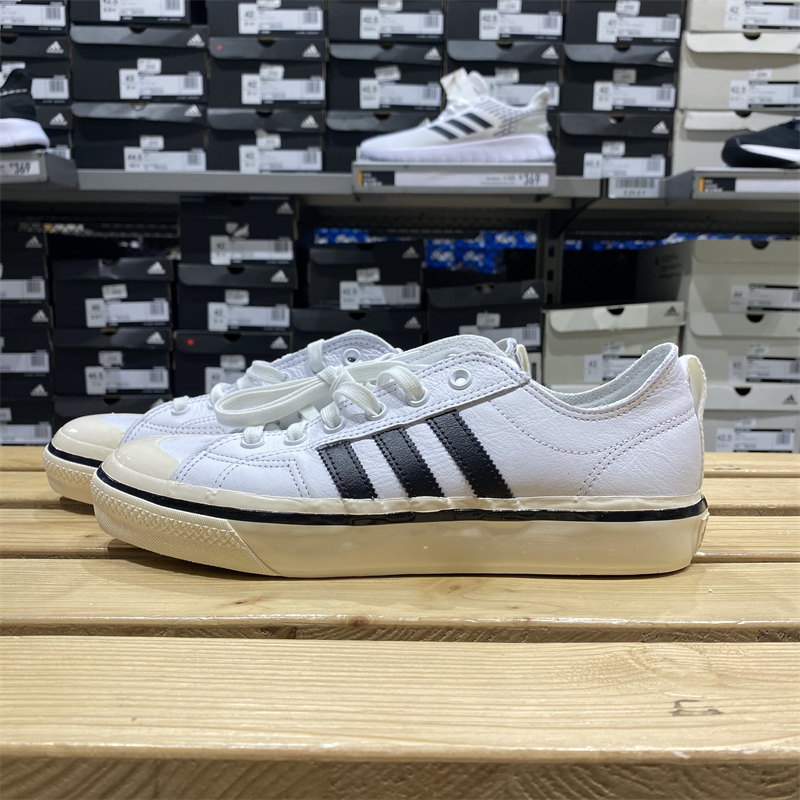 Adidas阿迪达斯NIZZA RF 74男女同款低帮轻便运动休闲板鞋GX1951