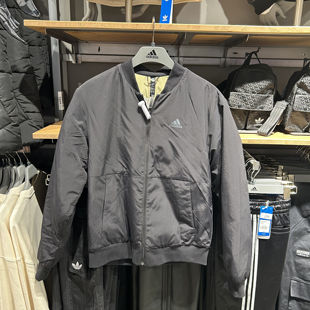 经典 正品 阿迪达斯男装 防风保暖立领运动羽绒服外套 Adidas HN2140