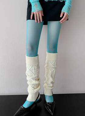 蓝色丝袜女夏季超薄防勾丝甜辣chic少女y2k墨绿藏青色辣妹连裤袜