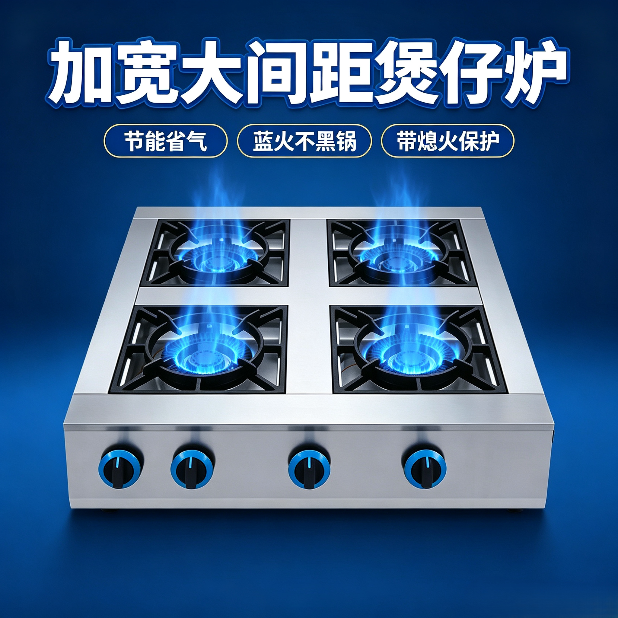 燃气煲仔炉商用液化气砂锅灶天然气猛火灶三四六八眼多头熄火保护