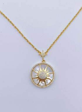 捡漏 白贝母系列项链高级感法式镀18k饰品