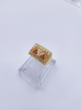 法式复古欧美优雅珠珠可调节戒指合集