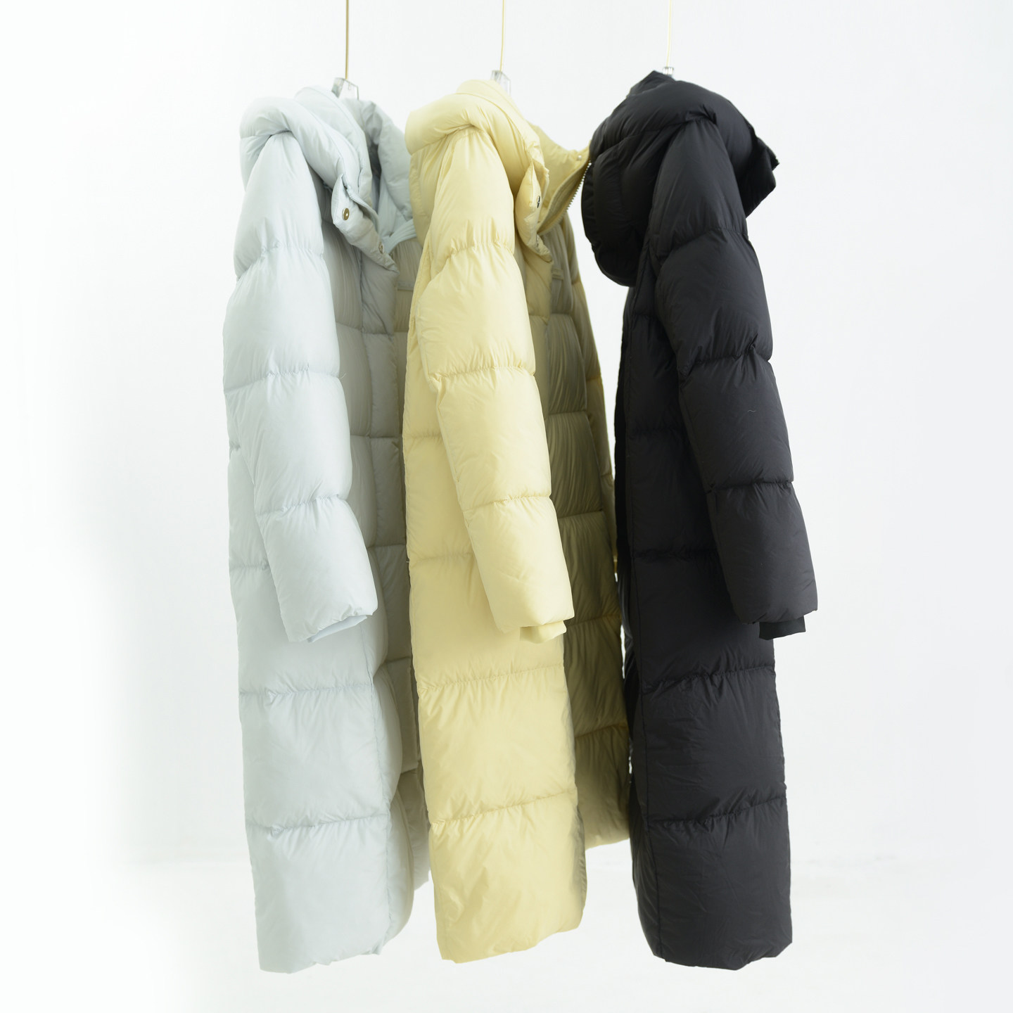 清仓！外贸单！品牌单连帽中长款羽绒服