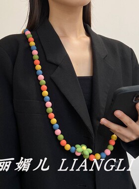 多巴胺糖果彩手机链斜挎腰链配饰