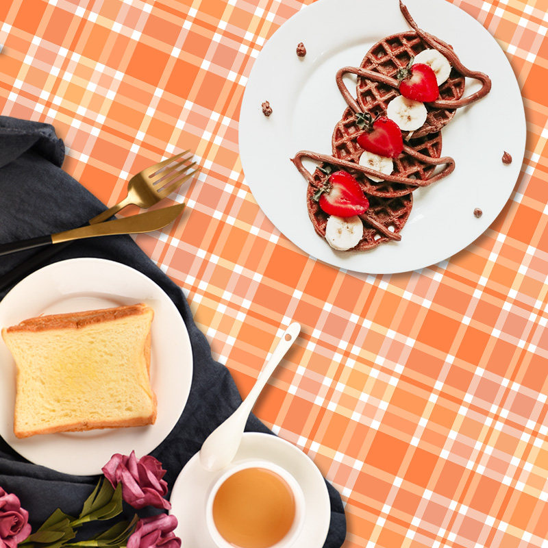 格子纹理背景纸 pvc美食摄影背景复古淘宝美妆装饰摆件摄影布道具