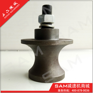 简易货梯防脱轨导向轮48号钢管用导轮垂直升降平台防摇晃固定滑轮