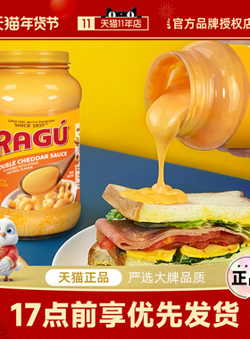 RAGU乐鲜进口奶酪芝士酱双重切达奶酪酱面包意面酱美式炸鸡汉堡酱