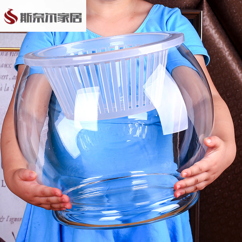 水培植物玻璃瓶 水培绿萝花瓶花盆玻璃圆球 送加深定植篮水培容器