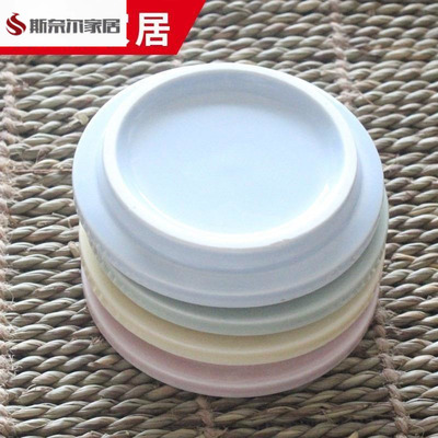 陶瓷杯子盖子圆形马克杯盖水杯盖通用茶杯大9cm多款无孔一个