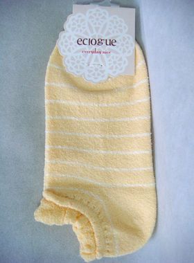 现货供应 日产乙谷 192001 棉 横条提花 女袜船 船袜