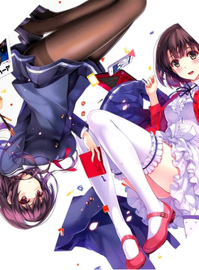 路人女主的养成方法加藤惠霞之丘诗羽动漫学生晴雨伞两用伞二次元