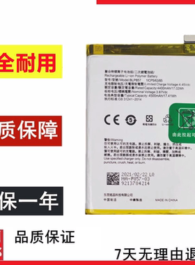 适用于Realme真我GTneo 真我Q3pro Q3pro逛欢x7max手机电池BLP857