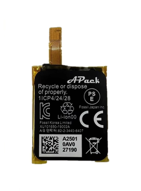 适用fossil Gen 5 Fossil Julianna HR FTW6035手表电池APP00296