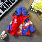 春秋帅气儿童奥特曼上衣宝宝双面穿衣服 外套2026新款 童装 男童春装
