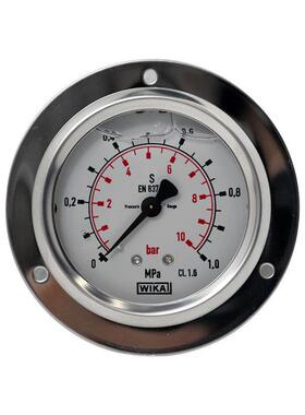 议价德国WIKAEN837-1压力表213.53不锈钢耐震真空气体油压表
