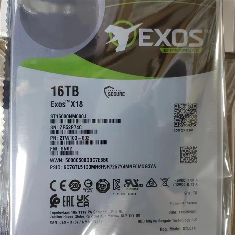 16T X18银河企业 ST16000NM000J 监控录像企业 服务器硬盘