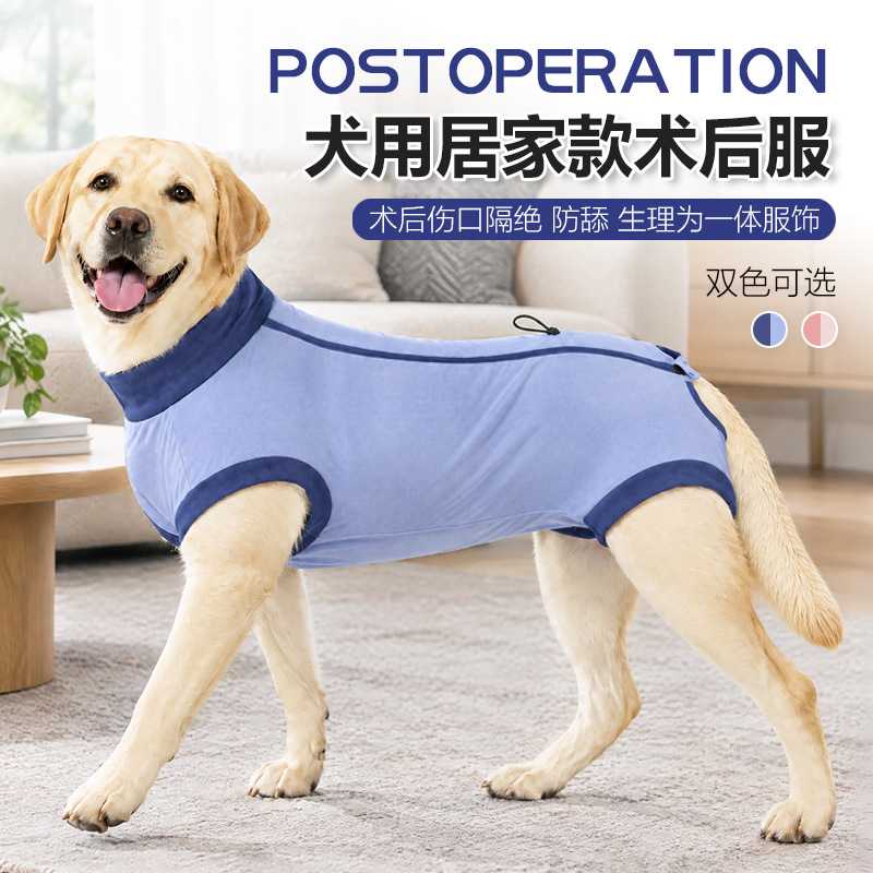 狗狗术后服居家绝育腹胸伤口防护防舔透气金毛拉布拉多边牧柯基