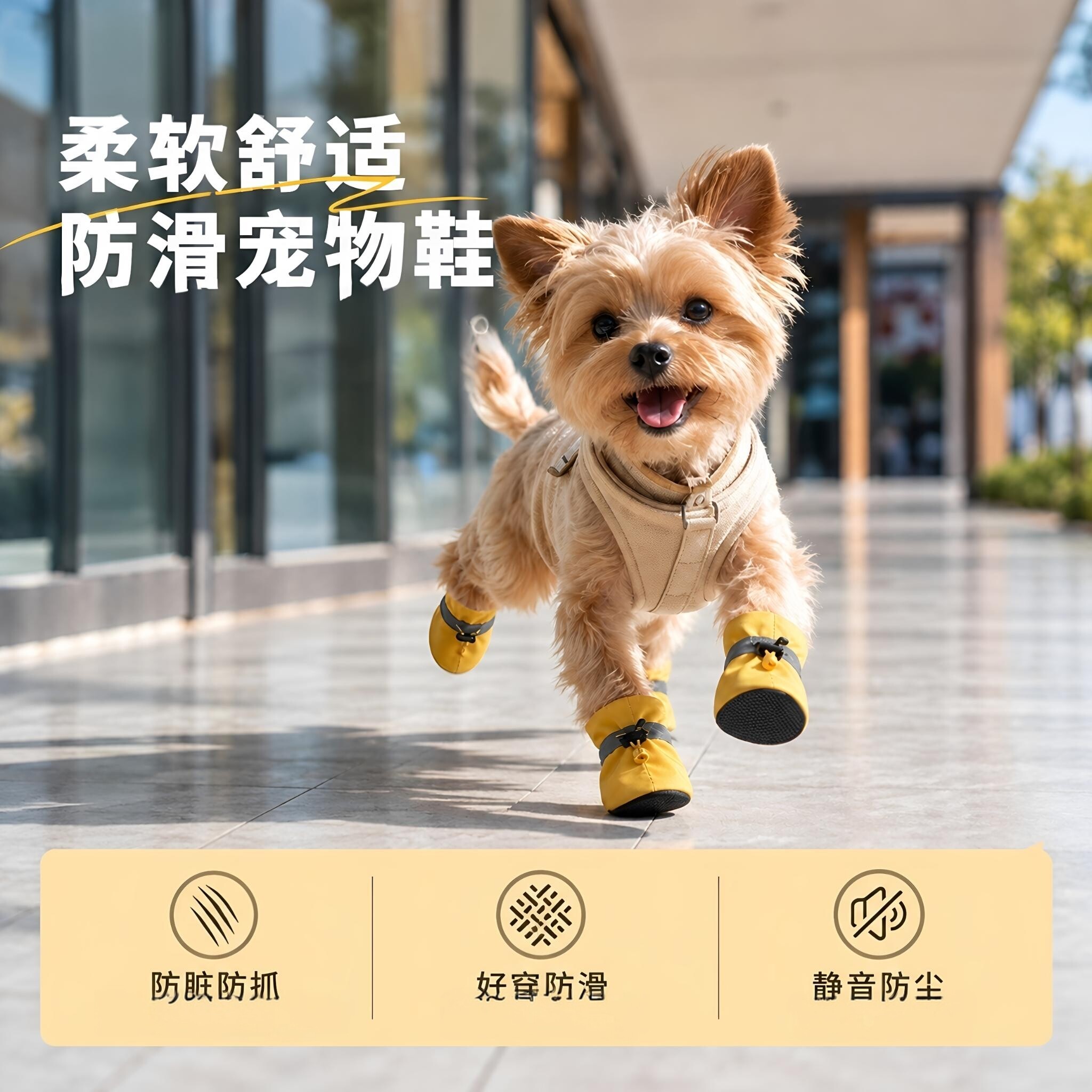 秋冬小狗室外鞋子软底软底防滑防脏博美西高地柯基雪纳瑞泰迪比熊