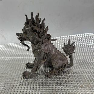 复古纯铜瑞兽独角兽獬豸摆件家居法务办公室装饰品开业礼品摆设