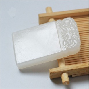 供货阿富汗白玉双吊坠牌无事牌挂件仿古牌子项链玉牌