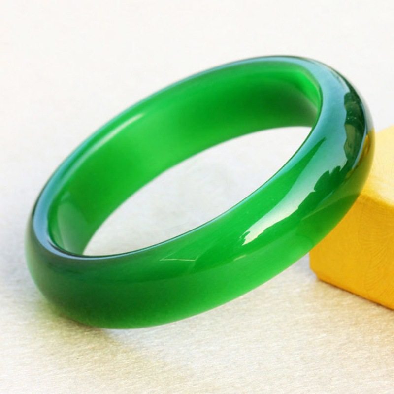 猫眼石手镯 女款水晶多彩玉手镯糖果色多款手镯荧光绿猫眼石手镯