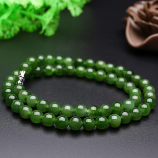 和田玉碧玉项链 送礼盒