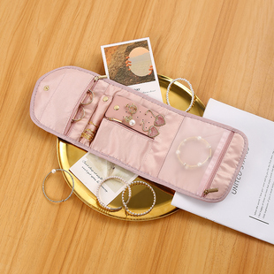 女生首饰品袋旅行折叠时尚便携首饰包多功能项链耳饰品珠宝收纳袋