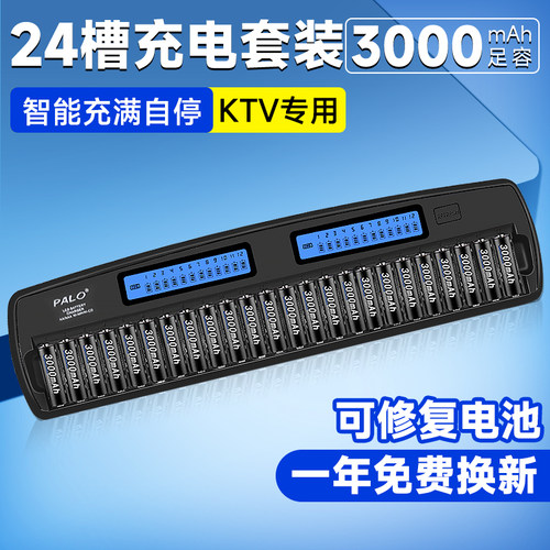 话筒5号充电电池套装/24槽快充