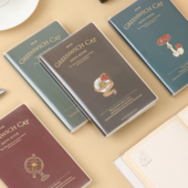 随身胶套本 猫 创意复古高颜值办公学生口袋便条本空白格子笔记本文具记事本日记本子 格林尼治 初品官方