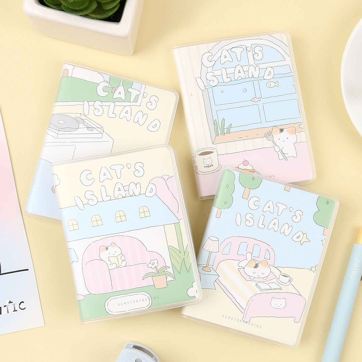 初品官方/糖果梦 口袋胶套本 创意唯美可爱简约小清新高颜值办公学生便条本随身笔记本文具记事本日记本子a7