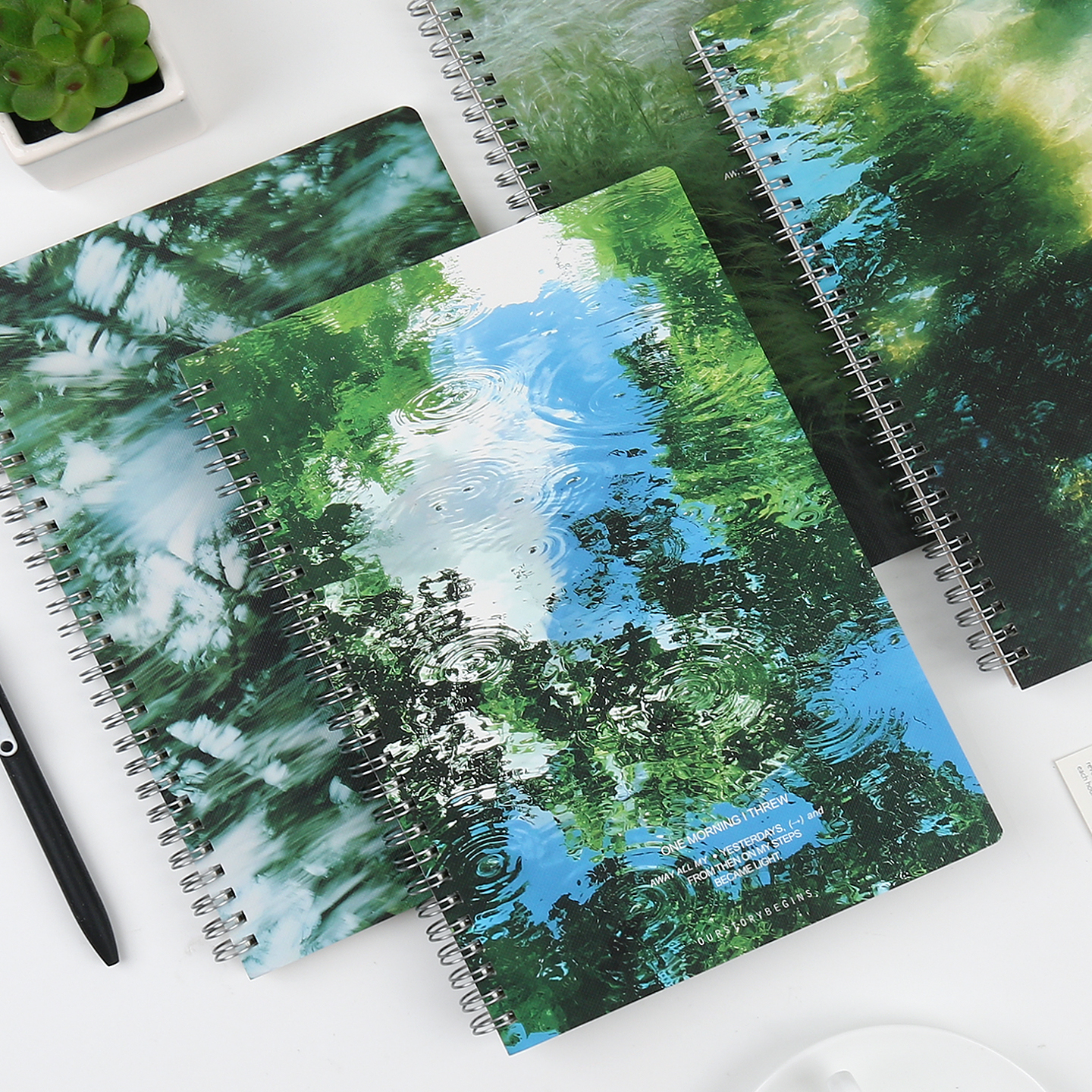 初品夏日碎影侧翻线圈本笔记本