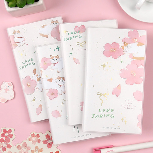 初品樱花猫口袋胶套本h5