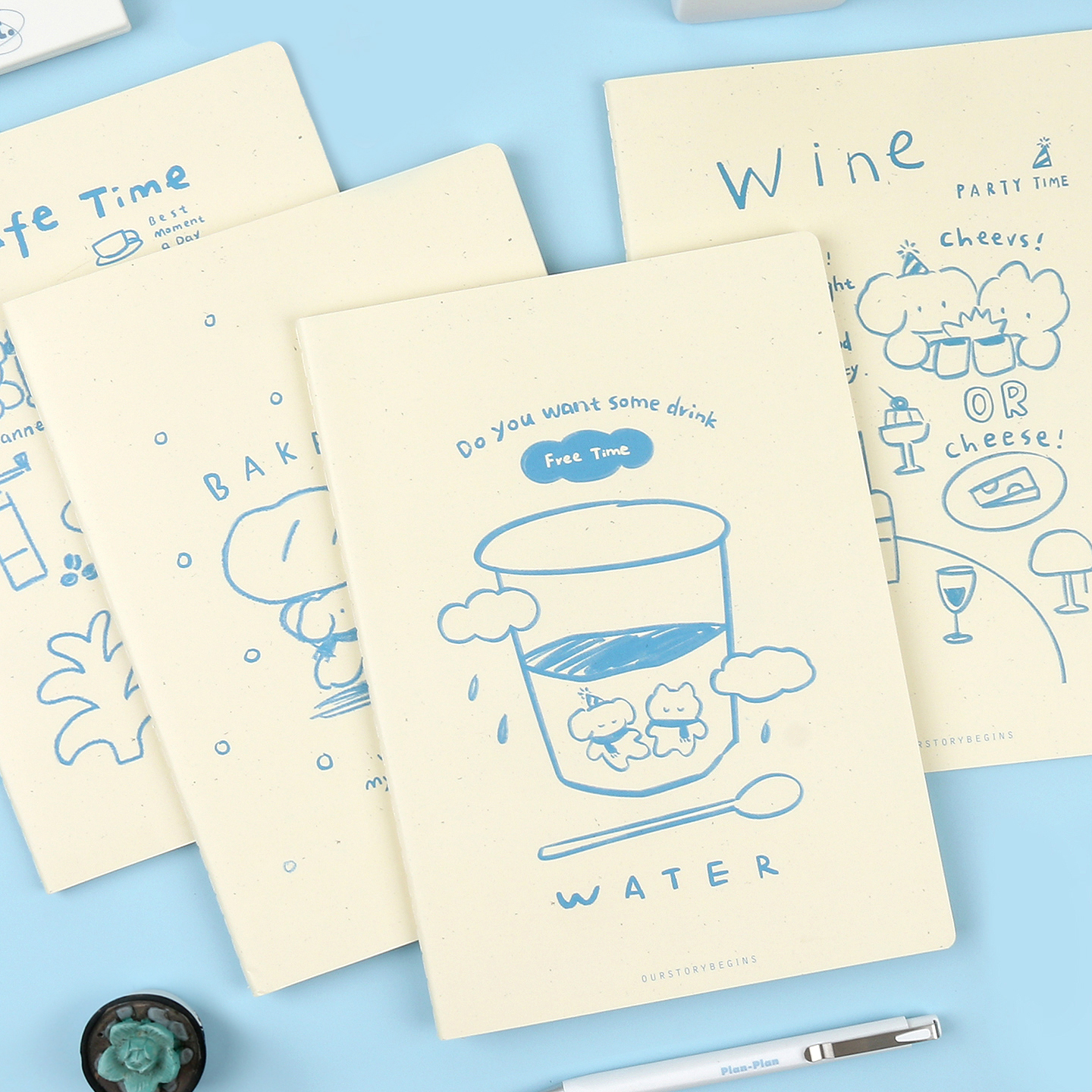 初品奶油派对车线本横线笔记本