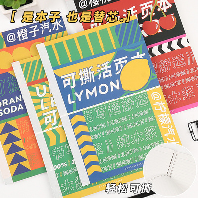 初品可撕活页本替芯笔记本记事本